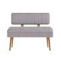 Hanah Home Vina 0701 - 4 - Atlantic, Grey Conjunto de Mesa Extensible y Sillas